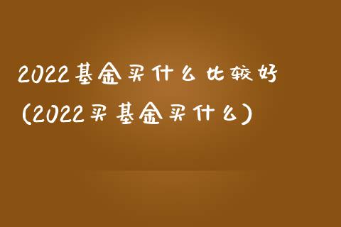 2022基金买什么比较好(2022买基金买什么)_内盘期货_第1张_期货直播室 2022基金买什么比较好(2022买基金买什么)_https://www.zghnxxa.com_内盘期货_第1张