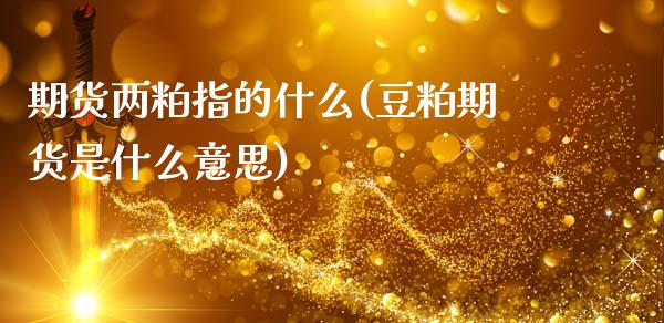 期货两粕指的什么(豆粕期货是什么意思)_期货直播室_第1张_期货直播室 期货两粕指的什么(豆粕期货是什么意思)_https://www.zghnxxa.com_期货直播室_第1张