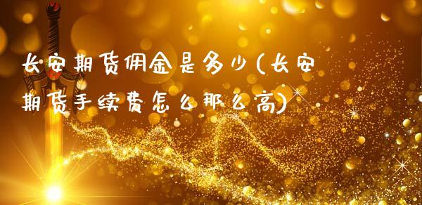 长安期货佣金是多少(长安期货手续费怎么那么高)_https://www.zghnxxa.com_期货直播室_第1张