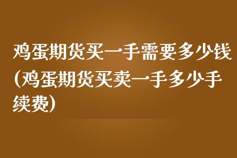 鸡蛋期货买一手需要多少钱(鸡蛋期货买卖一手多少手续费)_https://www.zghnxxa.com_内盘期货_第1张