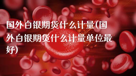 国外白银期货什么计量(国外白银期货什么计量单位最好)_https://www.zghnxxa.com_黄金期货_第1张