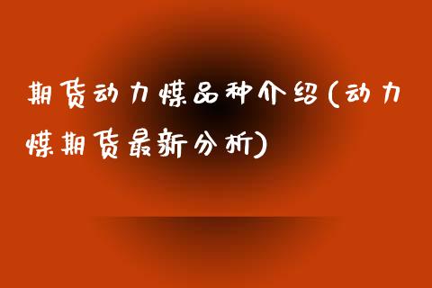 期货动力煤品种介绍(动力煤期货最新分析)_https://www.zghnxxa.com_内盘期货_第1张