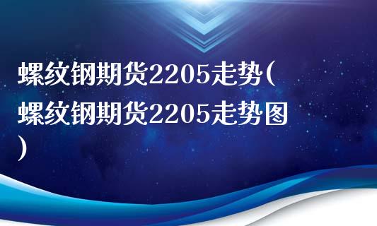 螺纹钢期货2205走势(螺纹钢期货2205走势图)_https://www.zghnxxa.com_期货直播室_第1张