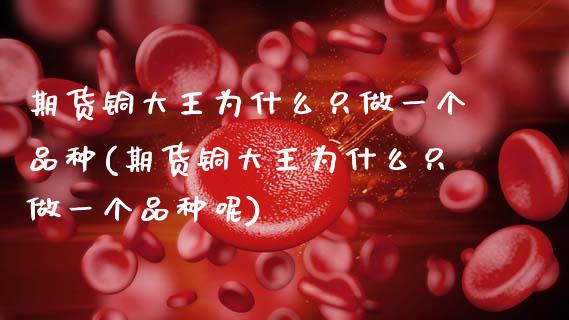 期货铜大王为什么只做一个品种(期货铜大王为什么只做一个品种呢)_https://www.zghnxxa.com_期货直播室_第1张