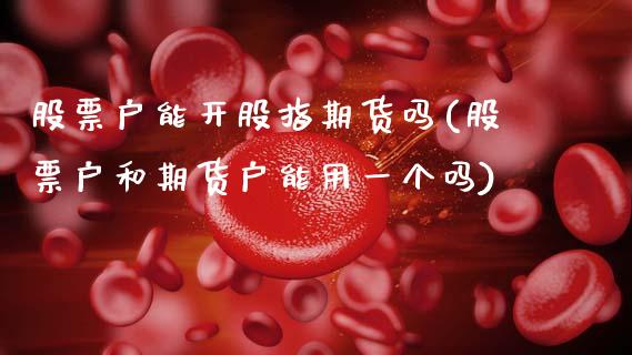股票户能开股指期货吗(股票户和期货户能用一个吗)_https://www.zghnxxa.com_期货直播室_第1张