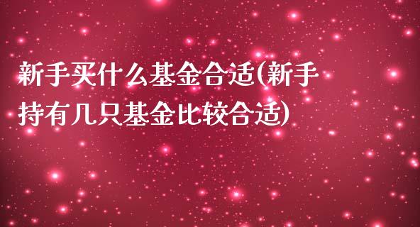 新手买什么基金合适(新手持有几只基金比较合适)_内盘期货_第1张_期货直播室 新手买什么基金合适(新手持有几只基金比较合适)_https://www.zghnxxa.com_内盘期货_第1张