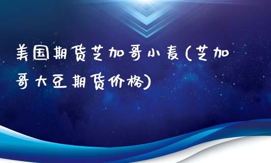 美国期货芝加哥小麦(芝加哥大豆期货价格)_https://www.zghnxxa.com_黄金期货_第1张