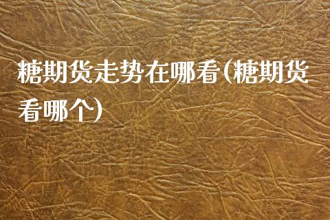 糖期货走势在哪看(糖期货看哪个)_https://www.zghnxxa.com_内盘期货_第1张