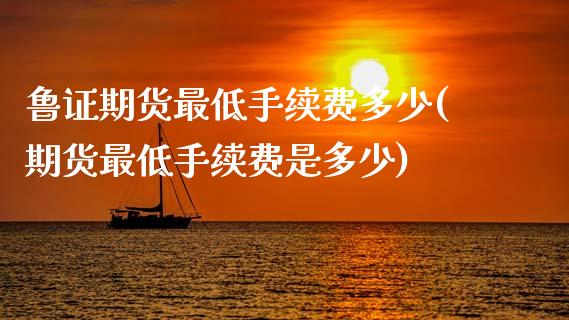 鲁证期货最低手续费多少(期货最低手续费是多少)_https://www.zghnxxa.com_黄金期货_第1张