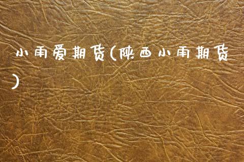 小雨爱期货(陕西小雨期货)_https://www.zghnxxa.com_国际期货_第1张