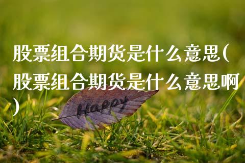 股票组合期货是什么意思(股票组合期货是什么意思啊)_https://www.zghnxxa.com_国际期货_第1张