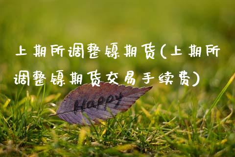 上期所调整镍期货(上期所调整镍期货交易手续费)_https://www.zghnxxa.com_国际期货_第1张