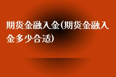 期货金融入金(期货金融入金多少合适)_https://www.zghnxxa.com_期货直播室_第1张