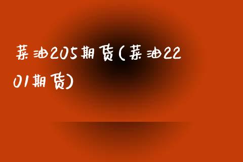 菜油205期货(菜油2201期货)_https://www.zghnxxa.com_内盘期货_第1张