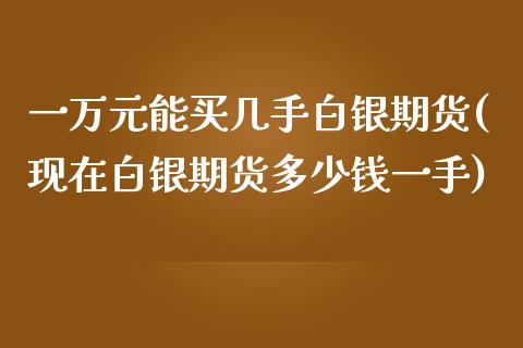 一万元能买几手白银期货(现在白银期货多少钱一手)_https://www.zghnxxa.com_期货直播室_第1张