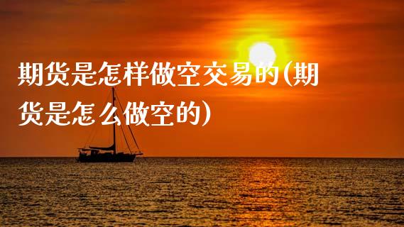 期货是怎样做空交易的(期货是怎么做空的)_https://www.zghnxxa.com_黄金期货_第1张