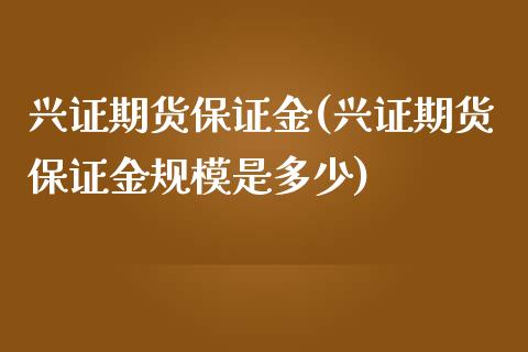 兴证期货保证金(兴证期货保证金规模是多少)_国际期货_第1张_期货直播室 兴证期货保证金(兴证期货保证金规模是多少)_https://www.zghnxxa.com_国际期货_第1张