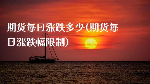 期货每日涨跌多少(期货每日涨跌幅限制)_https://www.zghnxxa.com_期货直播室_第1张