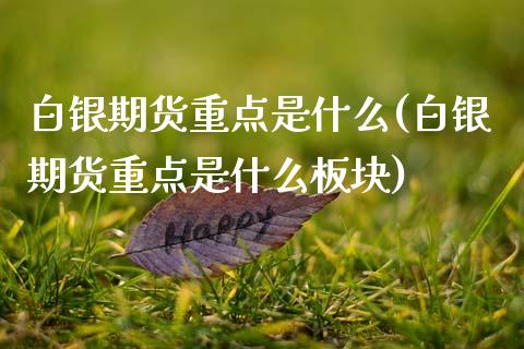 白银期货重点是什么(白银期货重点是什么板块)_https://www.zghnxxa.com_期货直播室_第1张