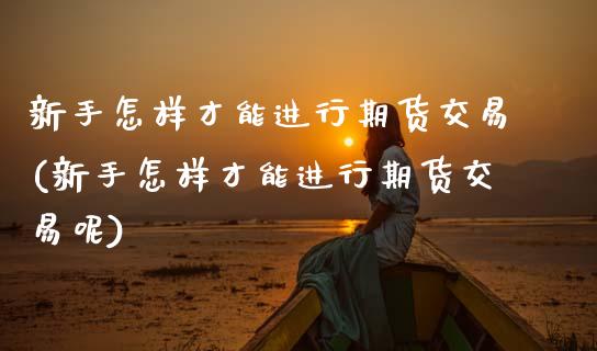 新手怎样才能进行期货交易(新手怎样才能进行期货交易呢)_https://www.zghnxxa.com_内盘期货_第1张