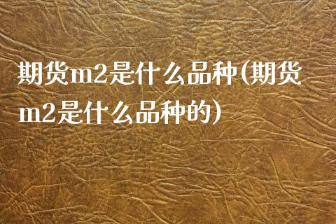 期货m2是什么品种(期货m2是什么品种的)_黄金期货_第1张_期货直播室 期货m2是什么品种(期货m2是什么品种的)_https://www.zghnxxa.com_黄金期货_第1张
