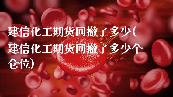 建信化工期货回撤了多少(建信化工期货回撤了多少个仓位)_https://www.zghnxxa.com_期货直播室_第1张