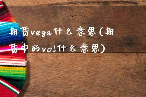 期货vega什么意思(期货中的vol什么意思)_https://www.zghnxxa.com_国际期货_第1张