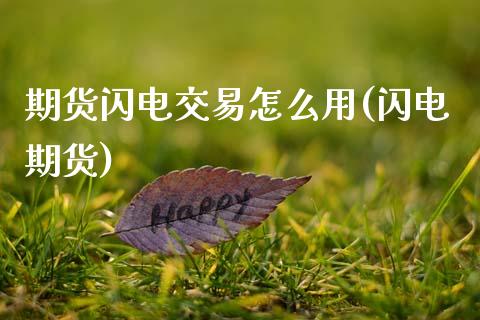 期货闪电交易怎么用(闪电期货)_国际期货_第1张_期货直播室 期货闪电交易怎么用(闪电期货)_https://www.zghnxxa.com_国际期货_第1张