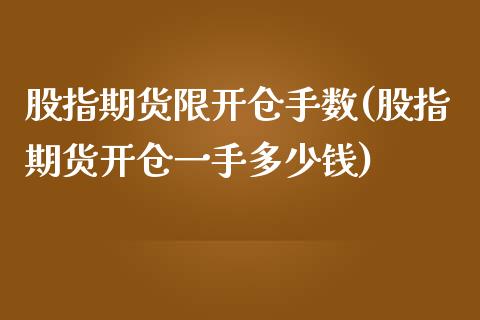 股指期货限开仓手数(股指期货开仓一手多少钱)_https://www.zghnxxa.com_期货直播室_第1张