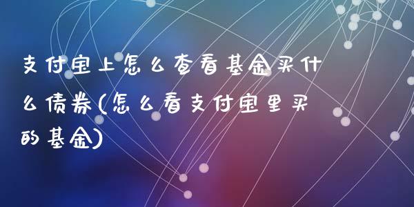 支付宝上怎么查看基金买什么债券(怎么看支付宝里买的基金)_内盘期货_第1张_期货直播室 支付宝上怎么查看基金买什么债券(怎么看支付宝里买的基金)_https://www.zghnxxa.com_内盘期货_第1张