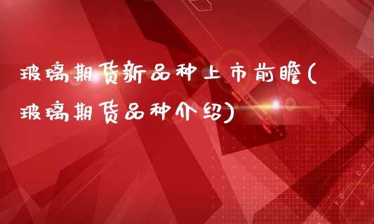 玻璃期货新品种上市前瞻(玻璃期货品种介绍)_https://www.zghnxxa.com_期货直播室_第1张