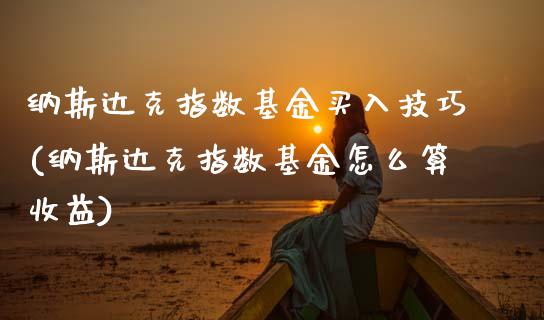 纳斯达克指数基金买入技巧(纳斯达克指数基金怎么算收益)_https://www.zghnxxa.com_期货直播室_第1张