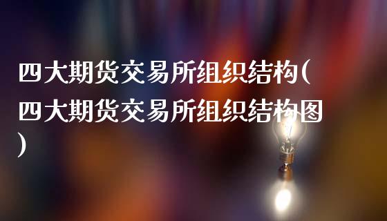 四大期货交易所组织结构(四大期货交易所组织结构图)_https://www.zghnxxa.com_期货直播室_第1张